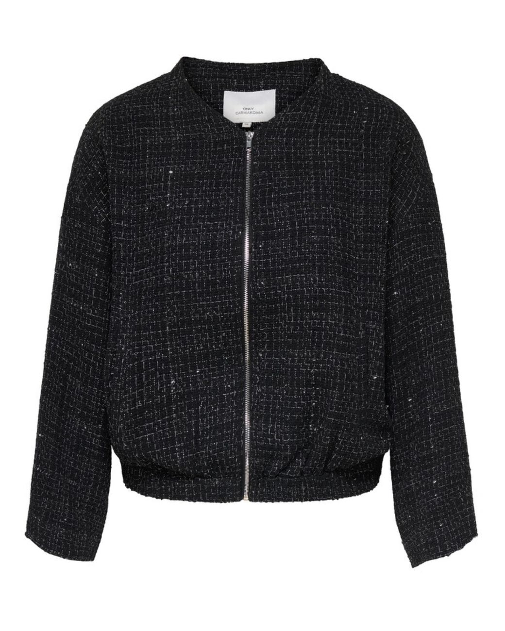 ONLY Blue Boucle Glitter Bomber