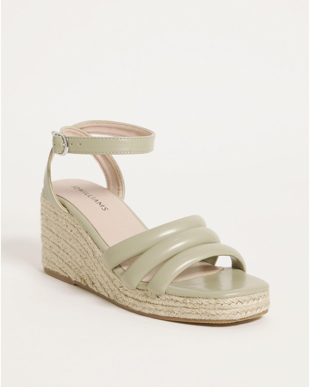 JD Williams Natural Strappy Espadrille Sandal E Fit