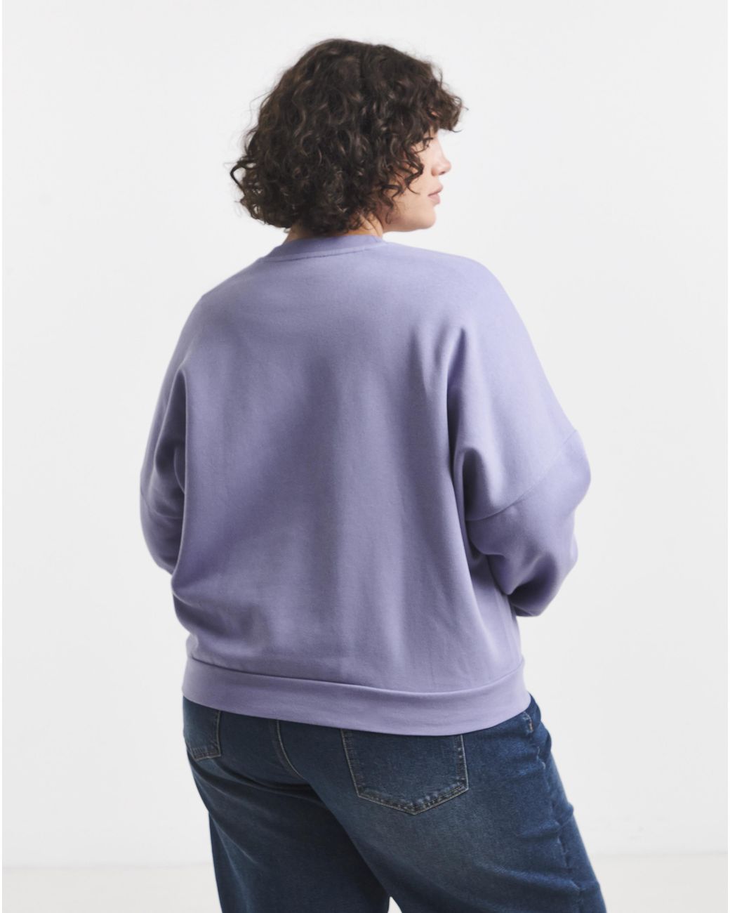 Adidas Purple Essentials Small Logo Sweatshirt