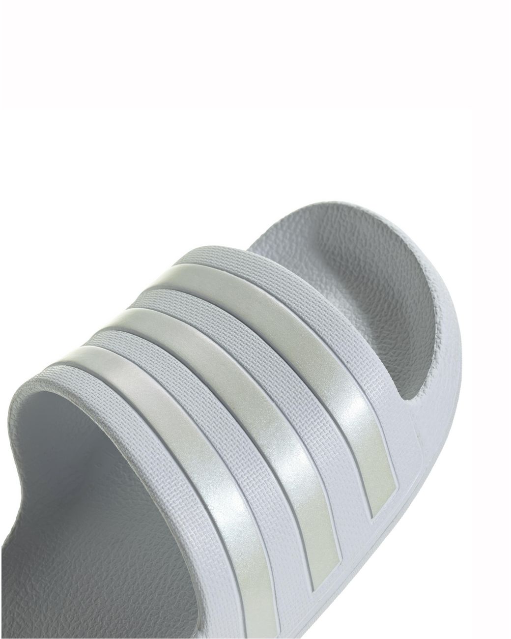 Adidas White Adilette Aqua Slides