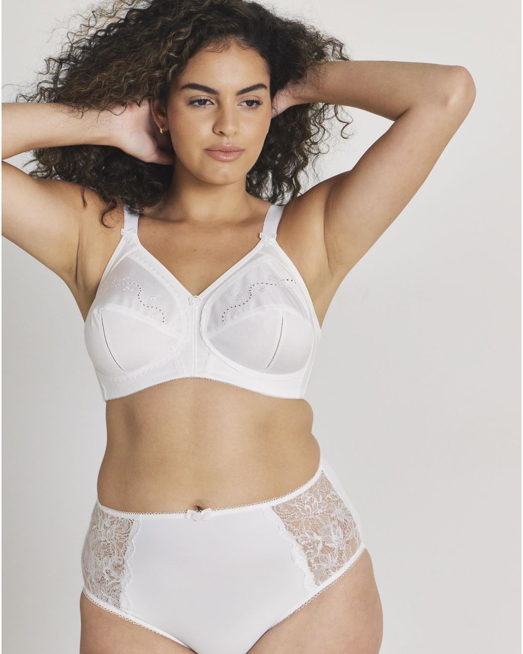 Triumph White Doreen Cotton Nonwired Bra