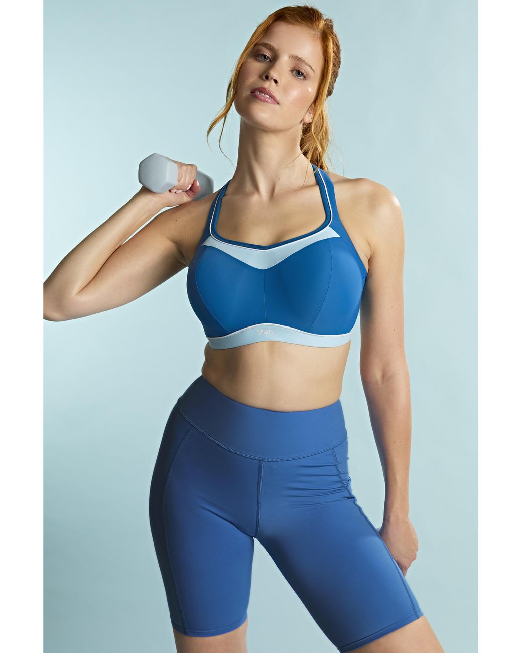 Panache Sports Blue Panache Power Wired Sports Bra