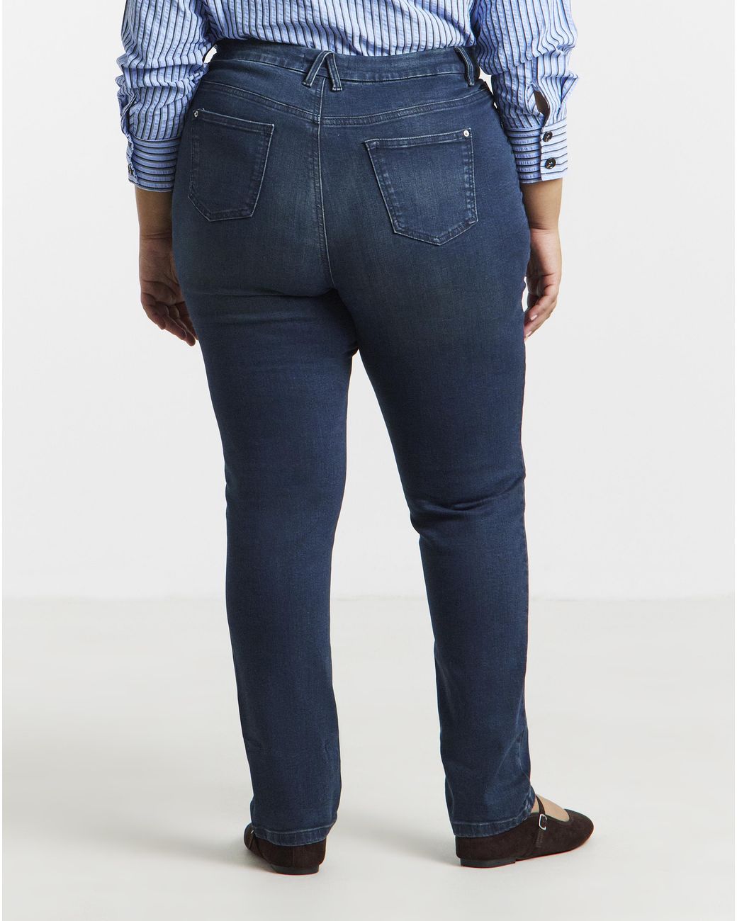 Simply Be Blue Super Stretch Denim Slim Jeans