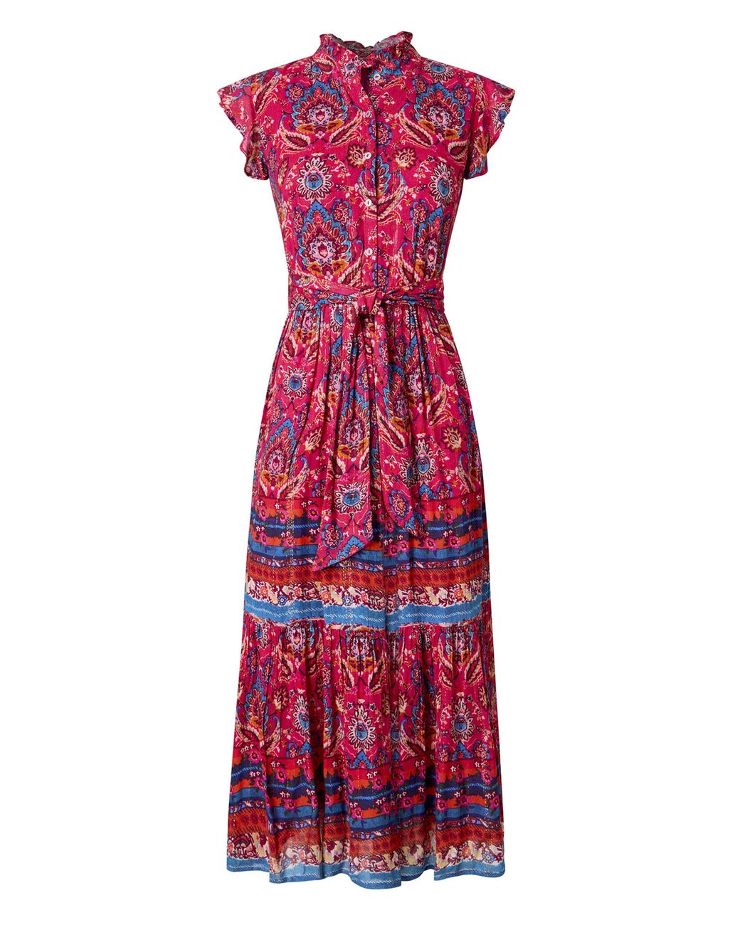 Joe Browns Red Jb California Sunsets Maxi Dress Petite