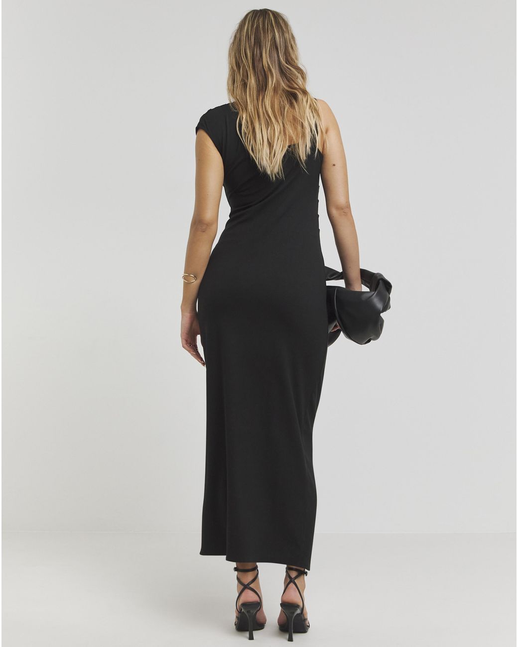 Simply Be Black Midaxi Stretch Dress