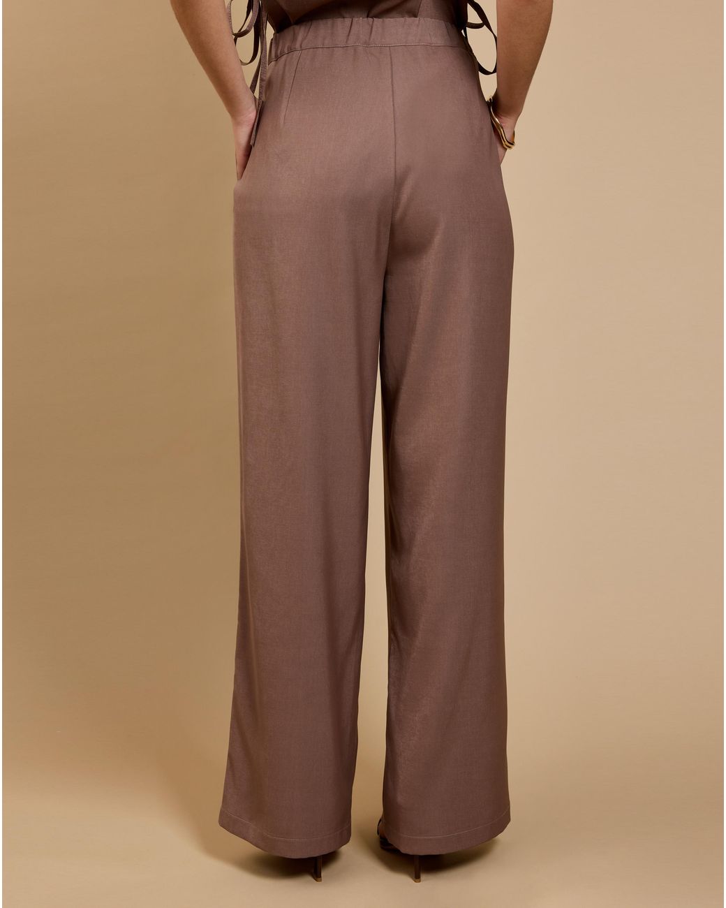 Little Mistress Natural Lm Mink Wide Trouser