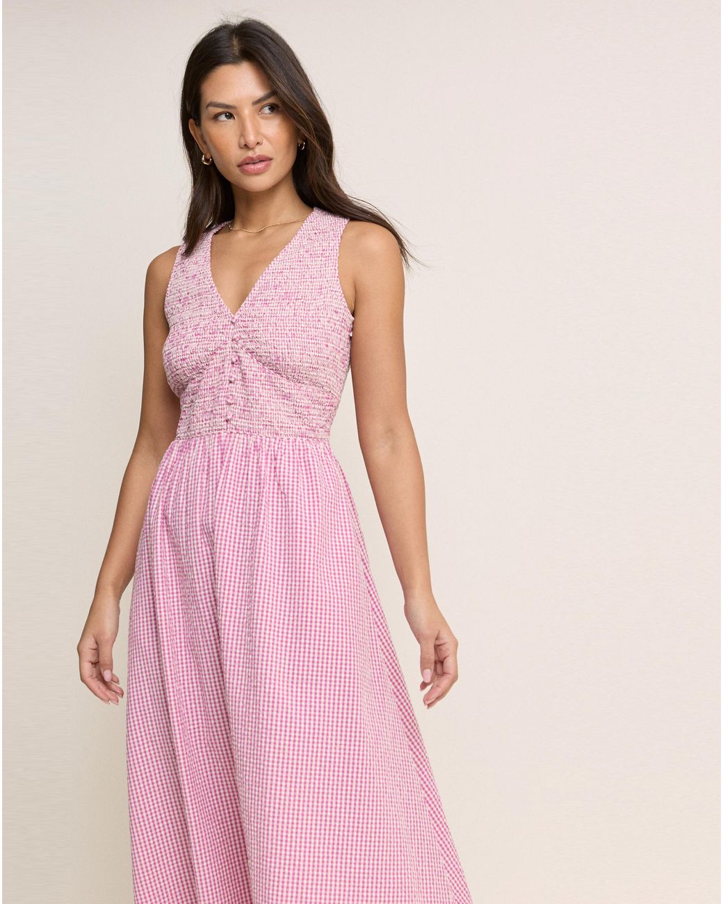 Nobody's Child Pink Sleeveless Eliza Midi Dre