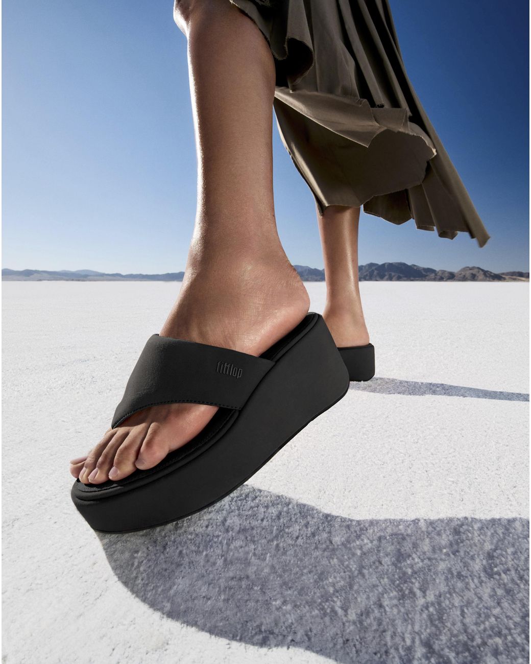 Fitflop Black Fit Flop Platforms Wedge Toe Post