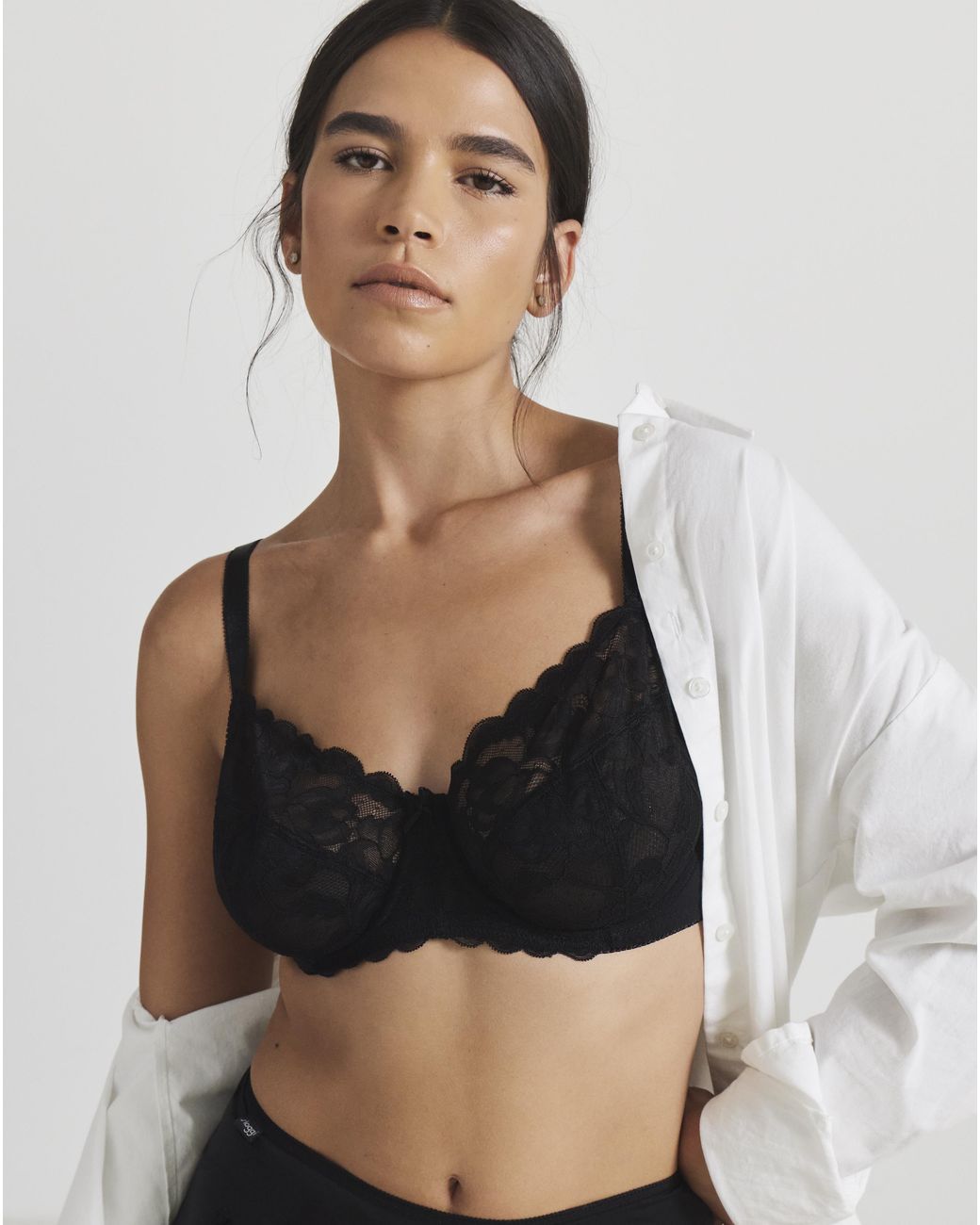 Pretty Secrets Brown Ivy Lace Full Cup Value Bra