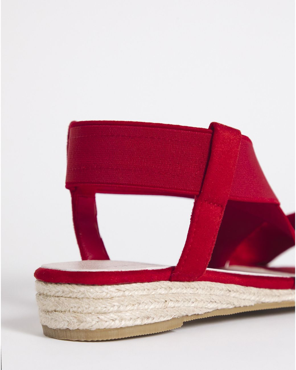 JD Williams White Low Wedge Espadrilles Ex Wide