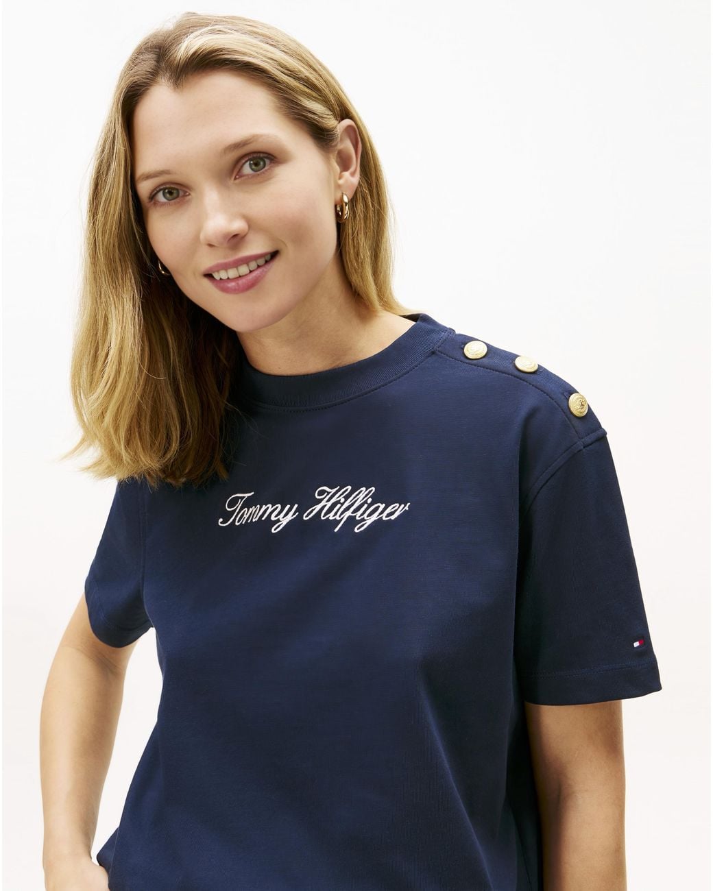 Tommy Hilfiger Blue Script Modern T-Shirt