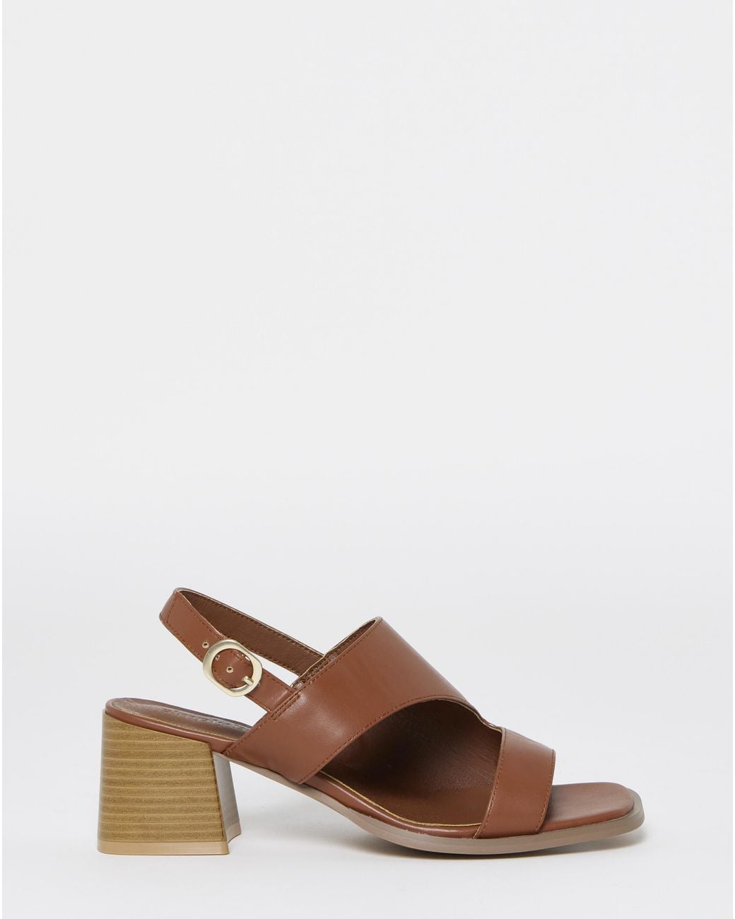 Simply Be Natural Cut Out Heeled Sandals Wide Fit