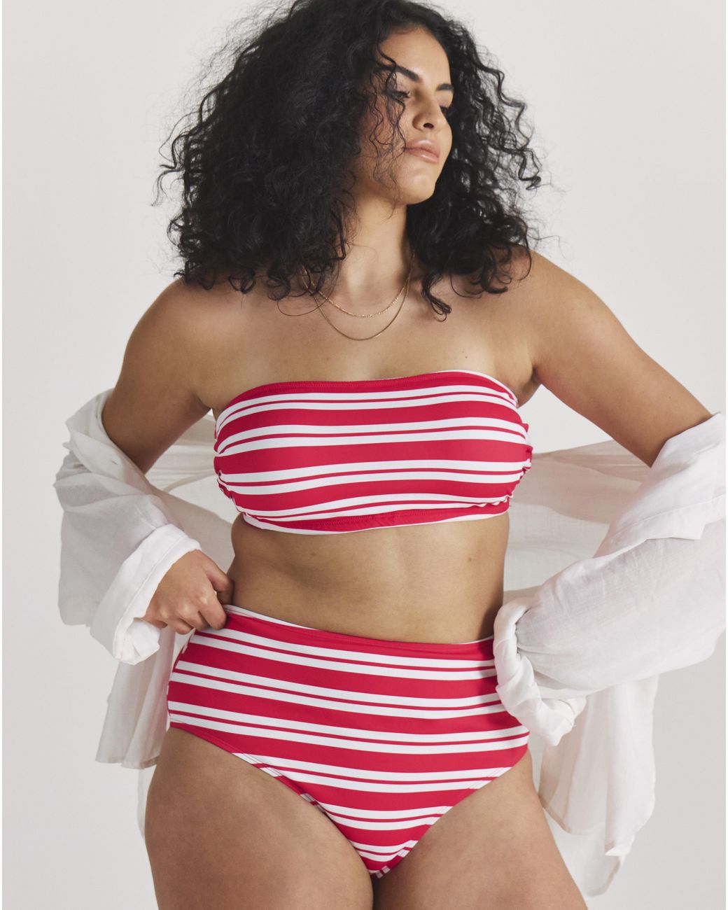 Simply Be Red 2 Pack Value Bandeau Bikini Tops