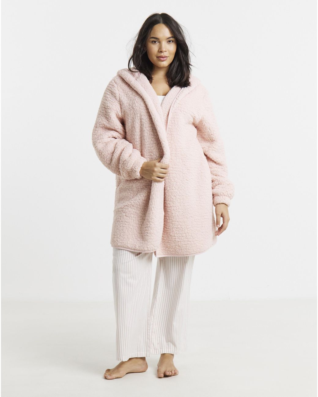 Pretty Secrets Pink Supersoft Borg Cardigan