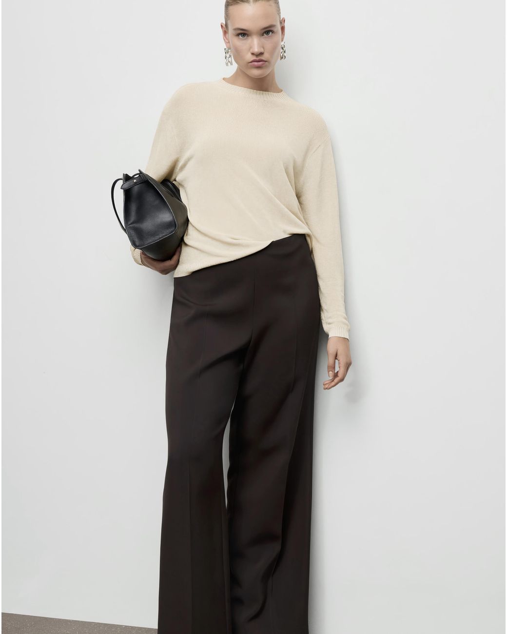 Mango White Jumper