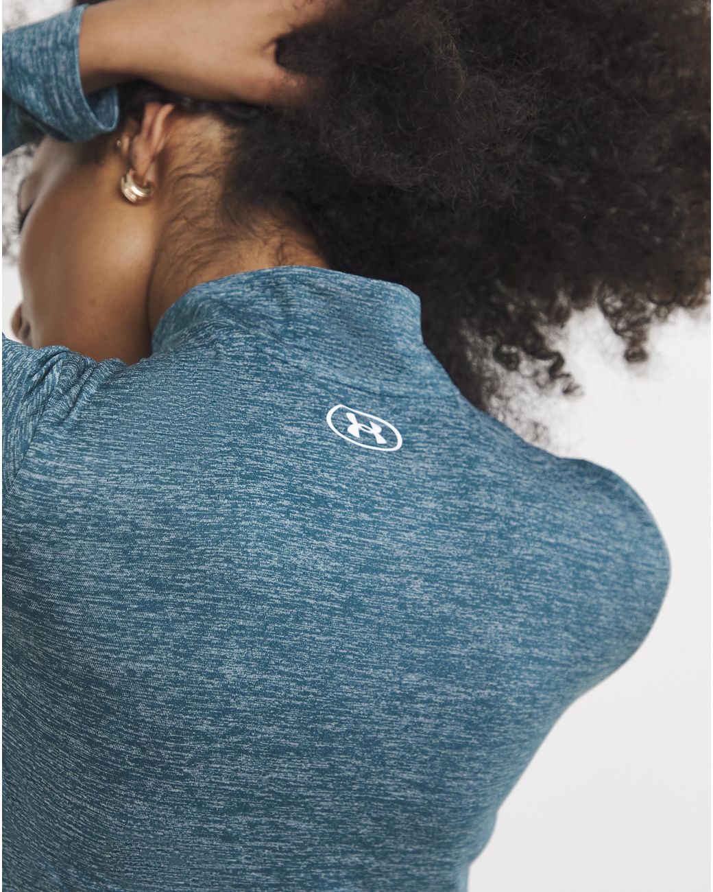 Under Armour Blue Tech 1/2 Zip Twist Top