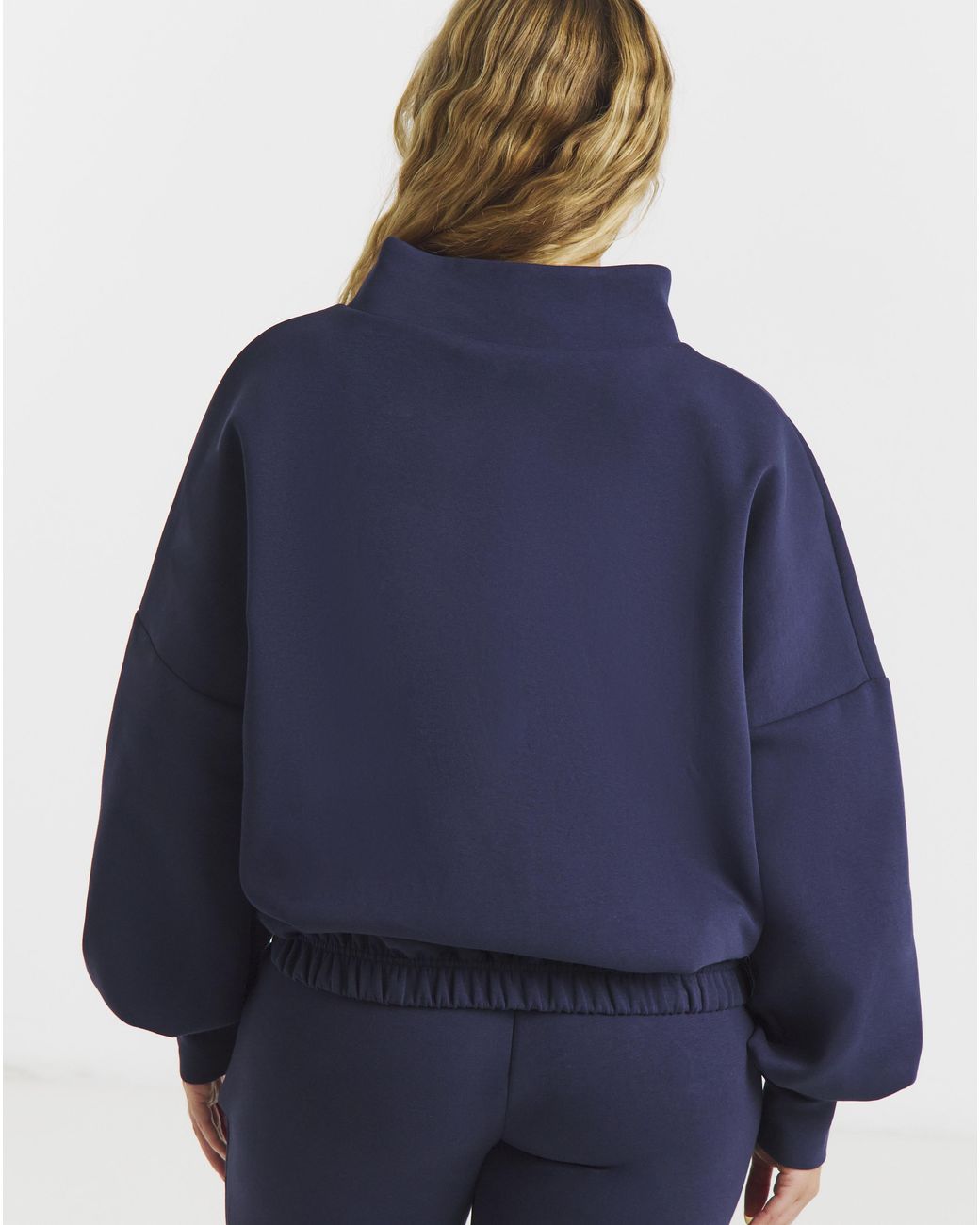 Sculpt Activewear Blue High Neck Jumper