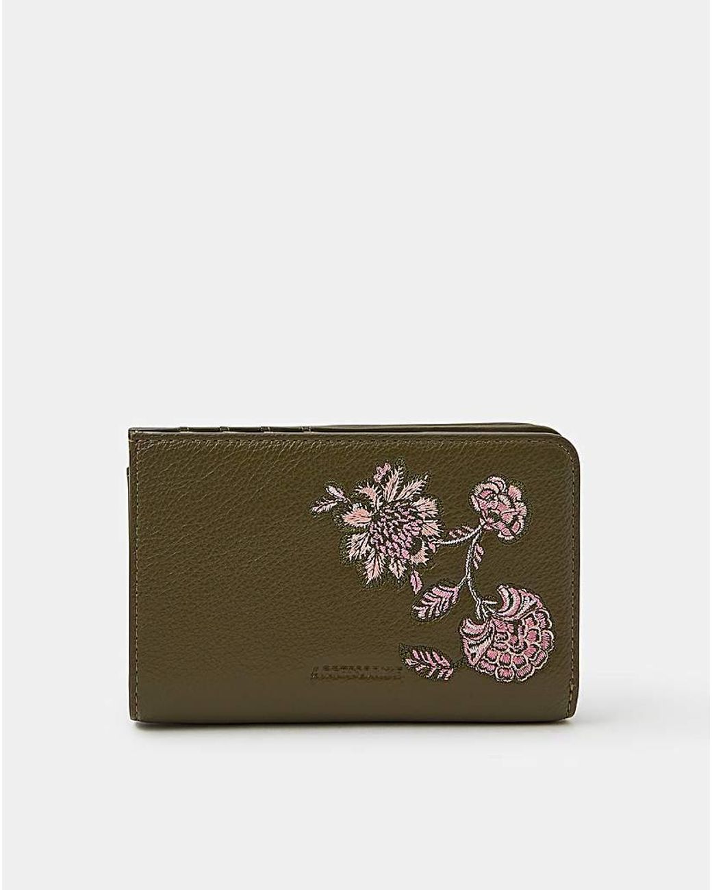 Accessorize Natural Floral Embroidered Purse
