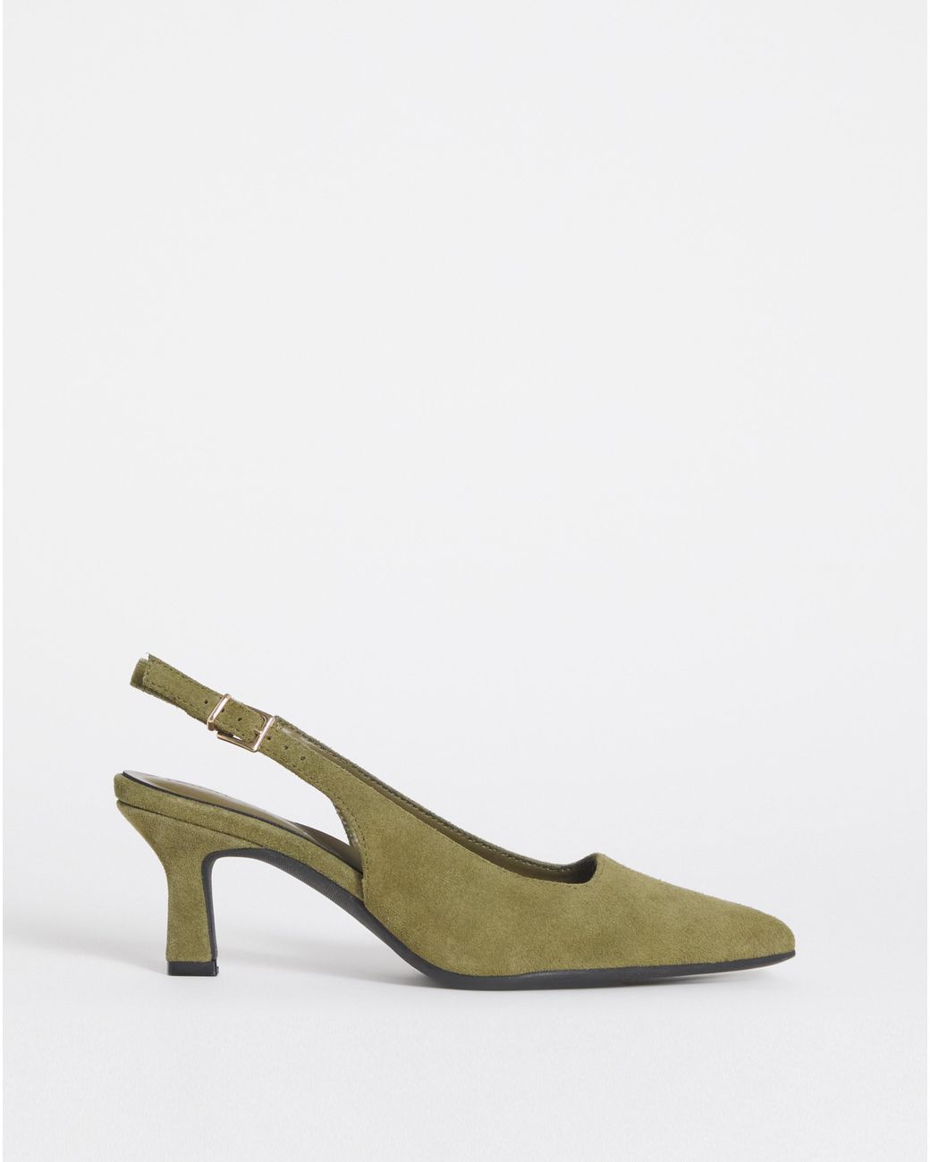 JD Williams Blue Pointed Toe Slingback Heels Ex Wide