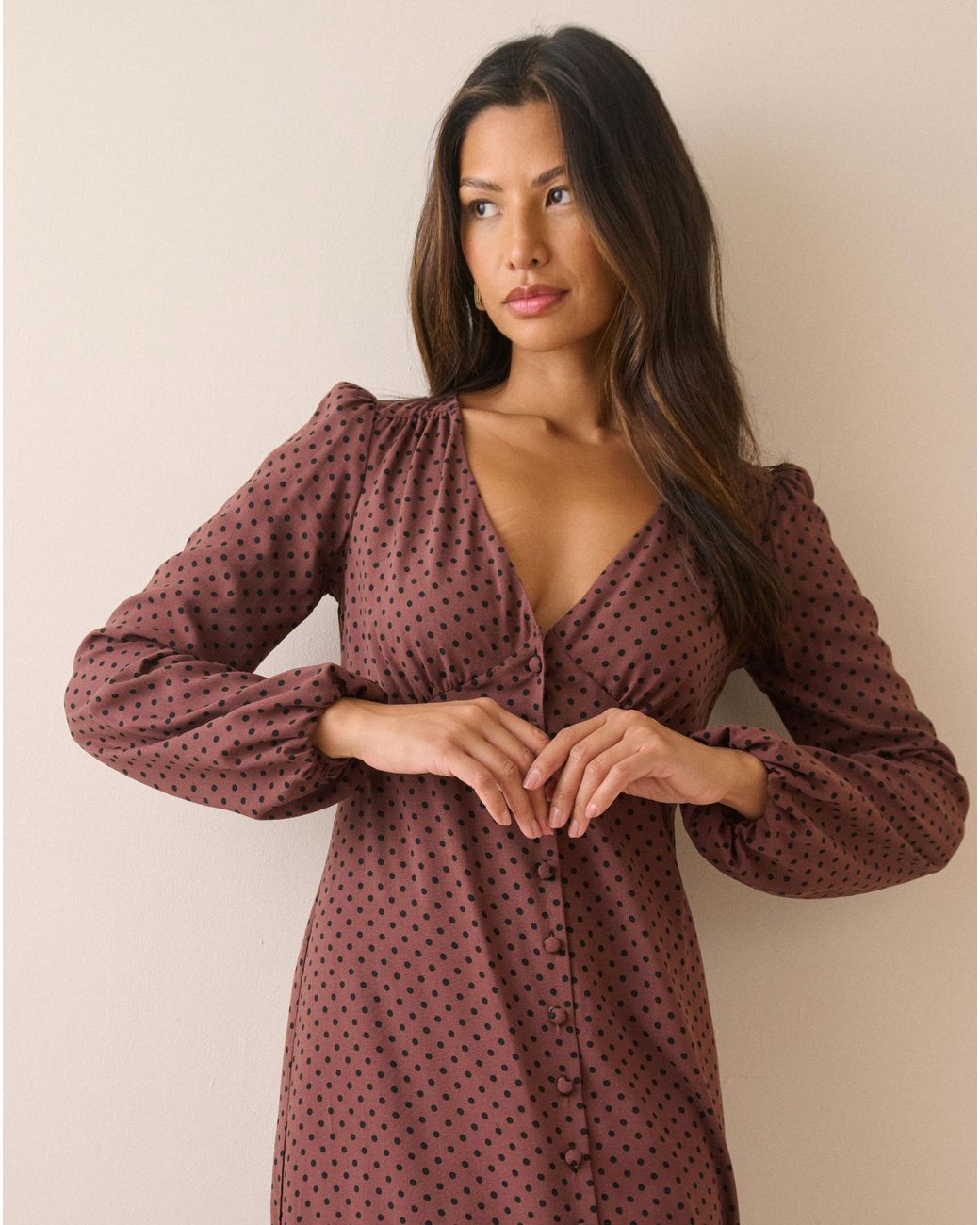 Nobody's Child Natural Nobody Child Kennedy Midi Dress