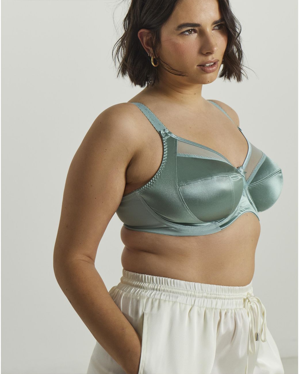 Goddess Green Keira Full Cup Wired Bra Seafoam