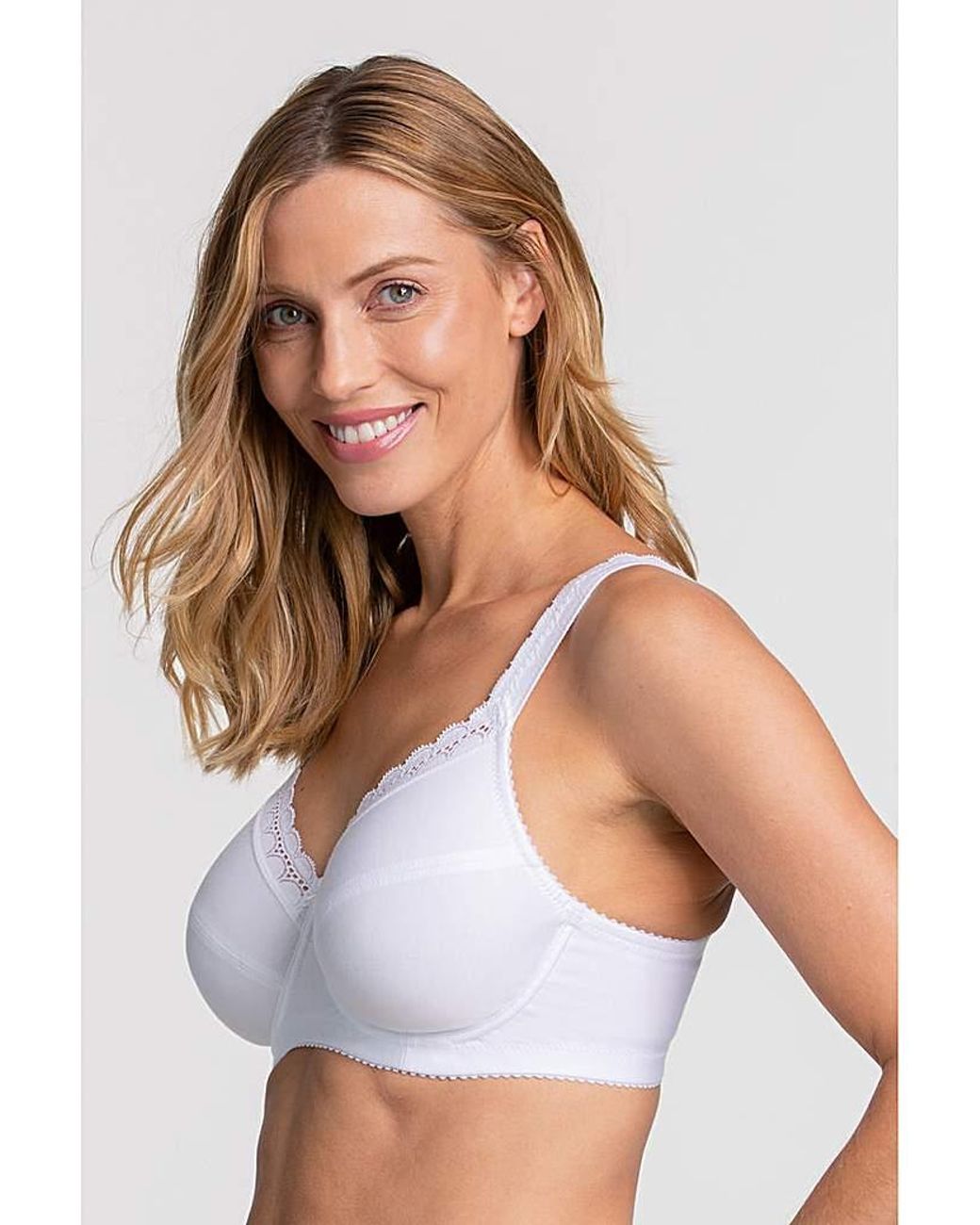 Miss Mary Of Sweden White Miss Mary Cotton Comfort Bra