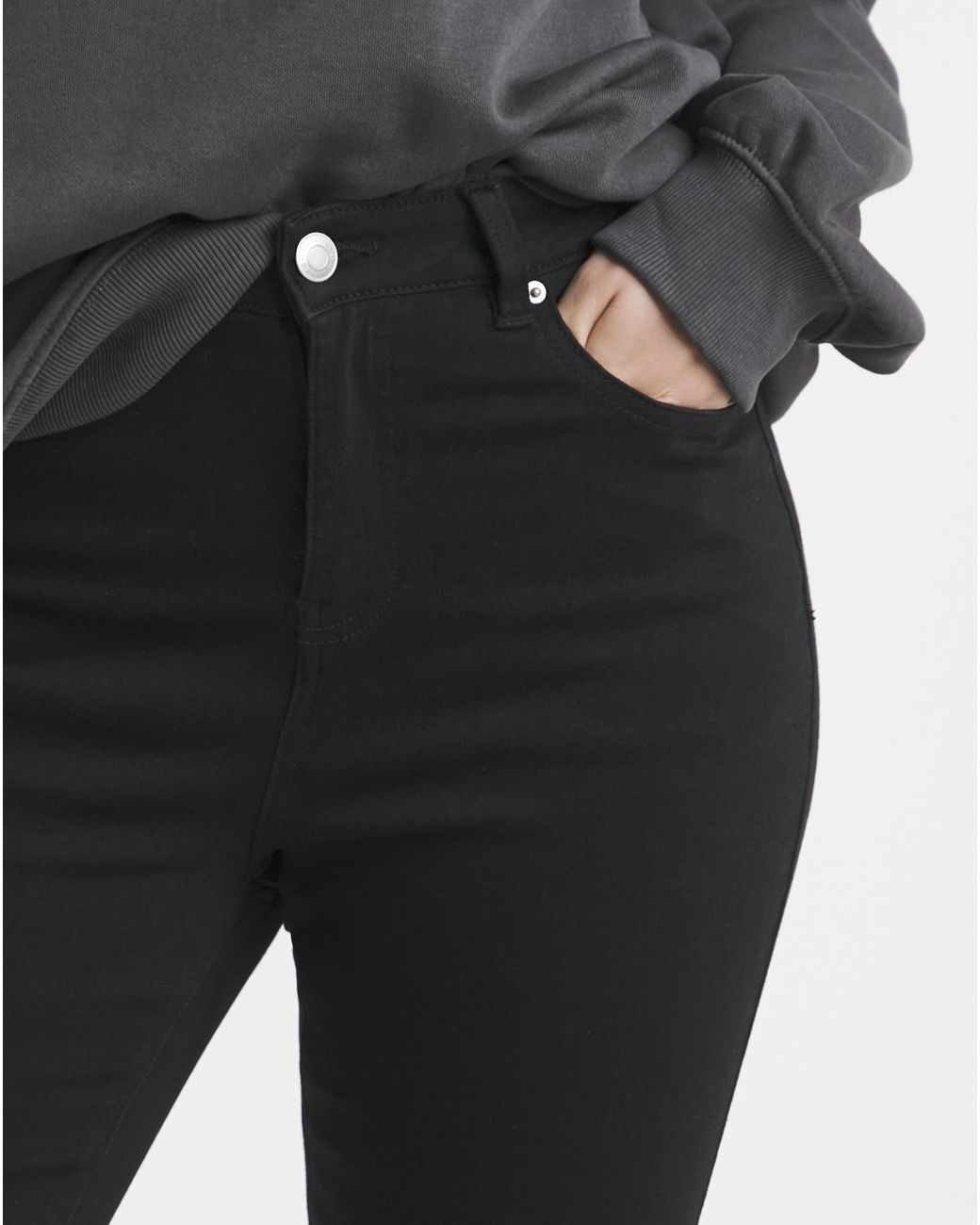 Simply Be Black Skinny Highwaist Super Stretch