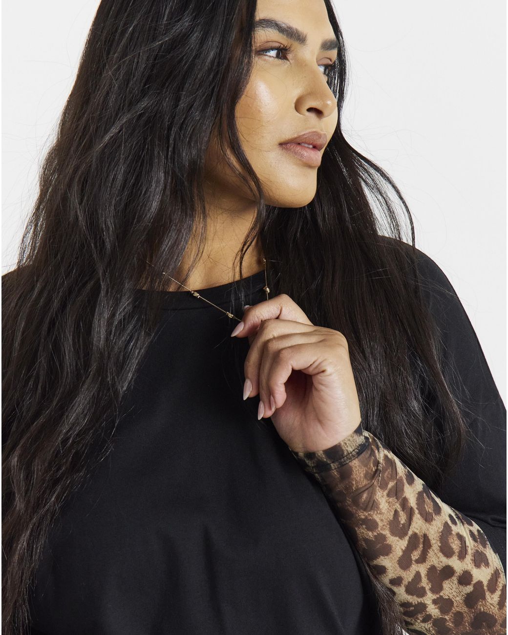 Simply Be Black Mesh 2