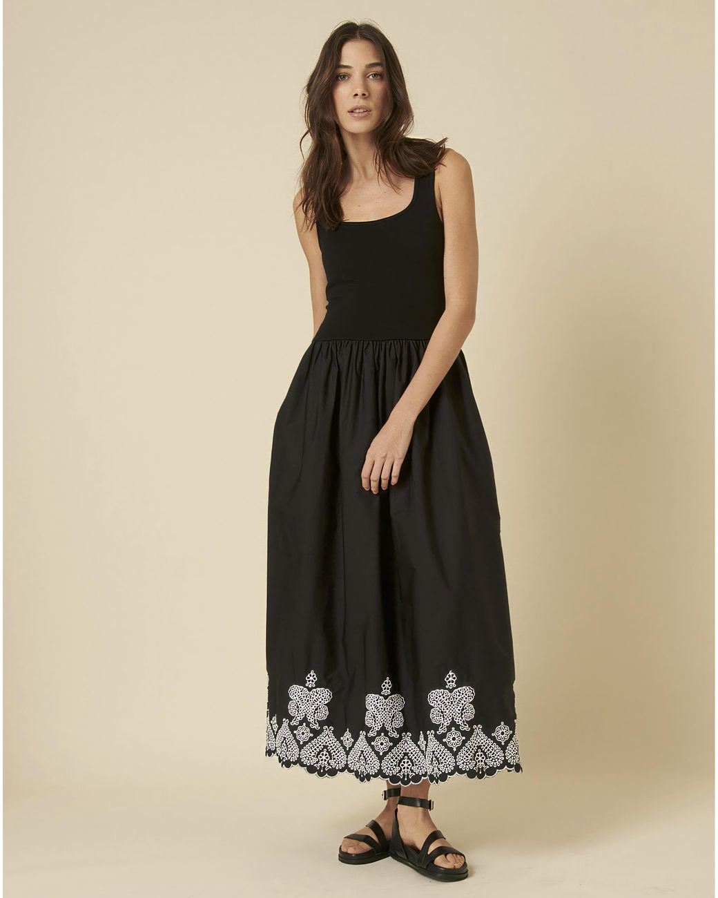 Nobody's Child Black Midi Dress