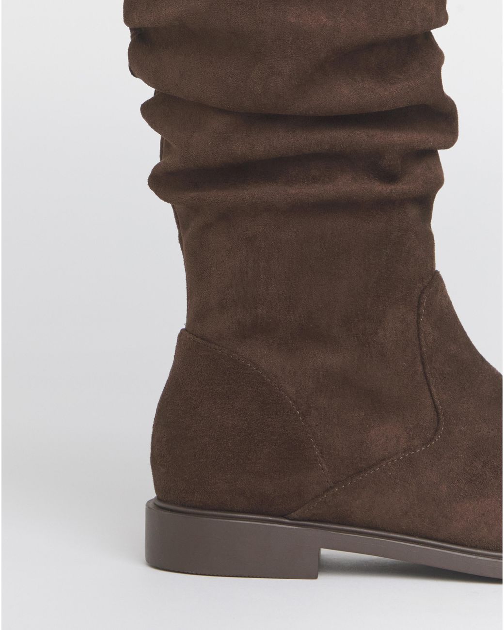 JD Williams Blue Knee High Ruched Boot E Std