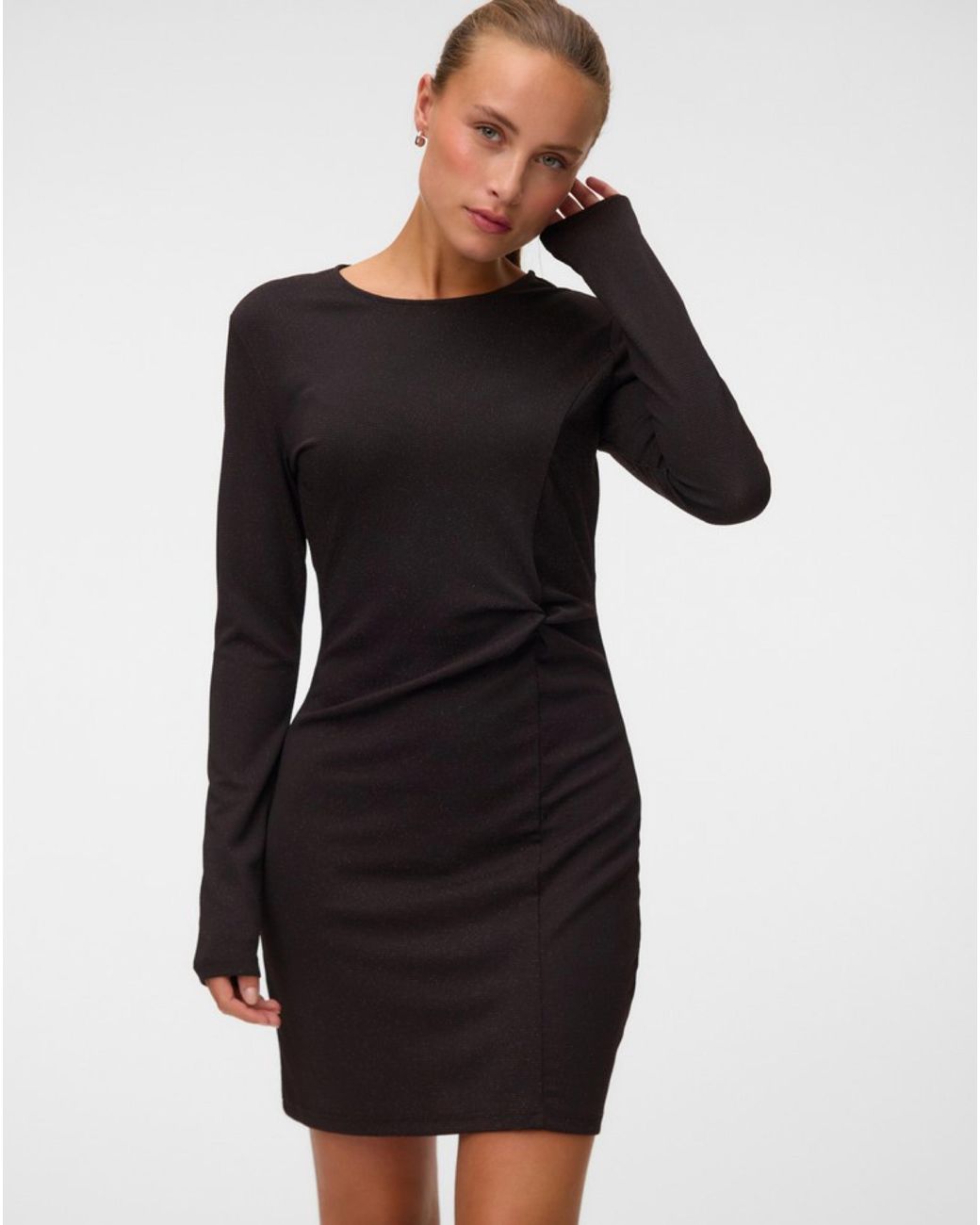 Vero Moda Black Kanva Knot Jersey Dress