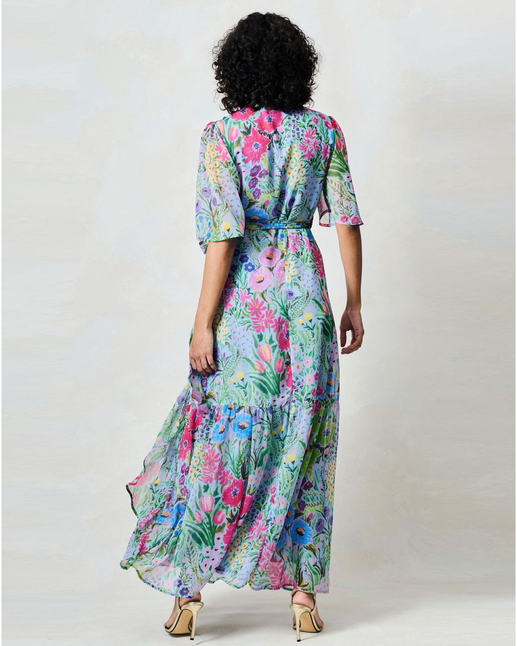 Hope & Ivy Blue Ember Dress