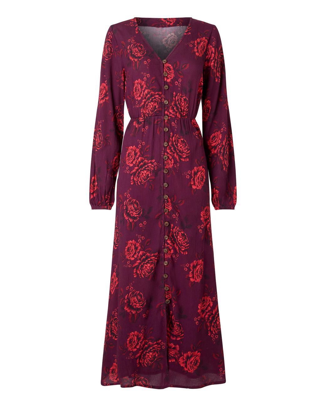Joe Browns Red Petite Button Maxi Dress