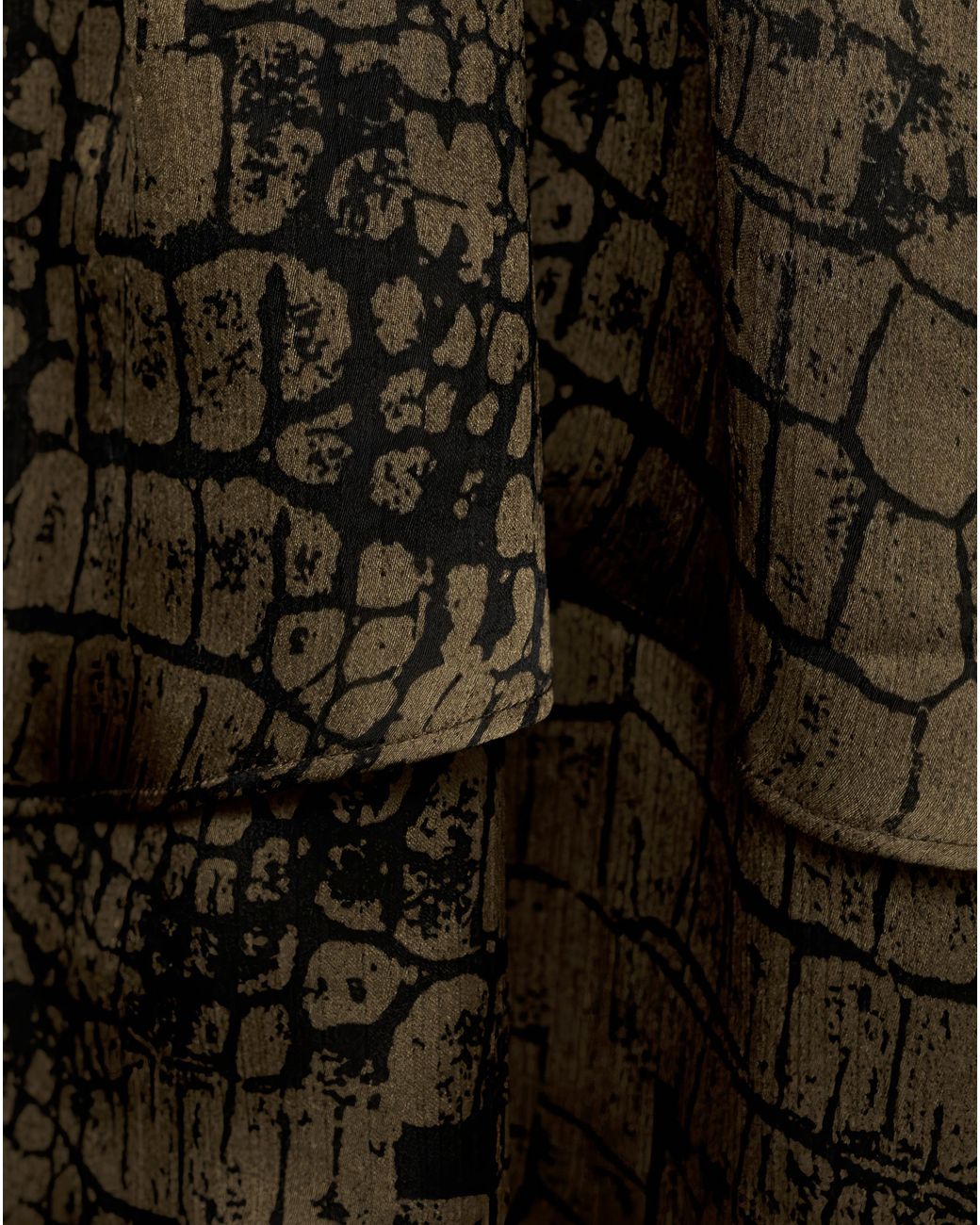 Mango Brown Animal Print Ruffle Dress