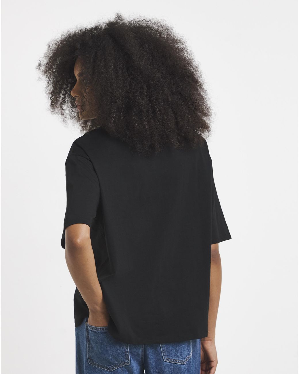 Simply Be Black Slub Crew Neck T-Shirt