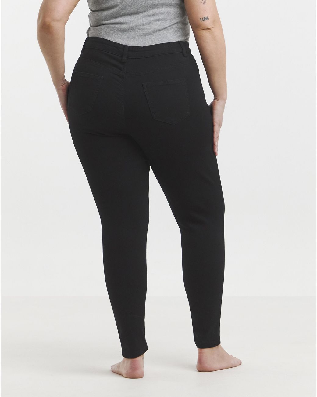 Simply Be Black Skinny Highwaist Super Stretch
