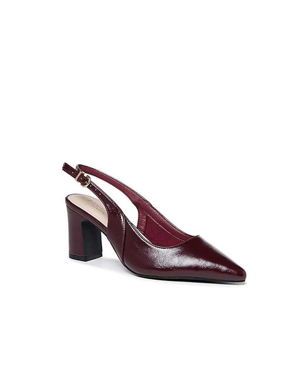 Paradox London Purple Giana Wide Fit Shoes