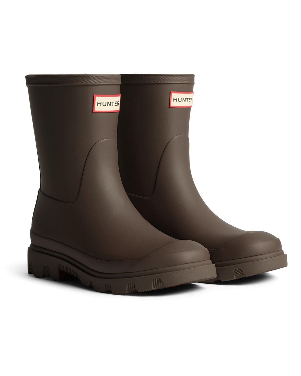 Hunter Brown Downpour Short Boot