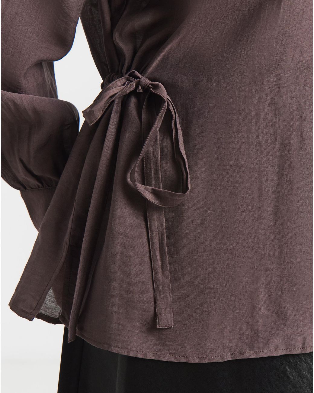 Simply Be Purple Drawstring Waist Oversized Shirt