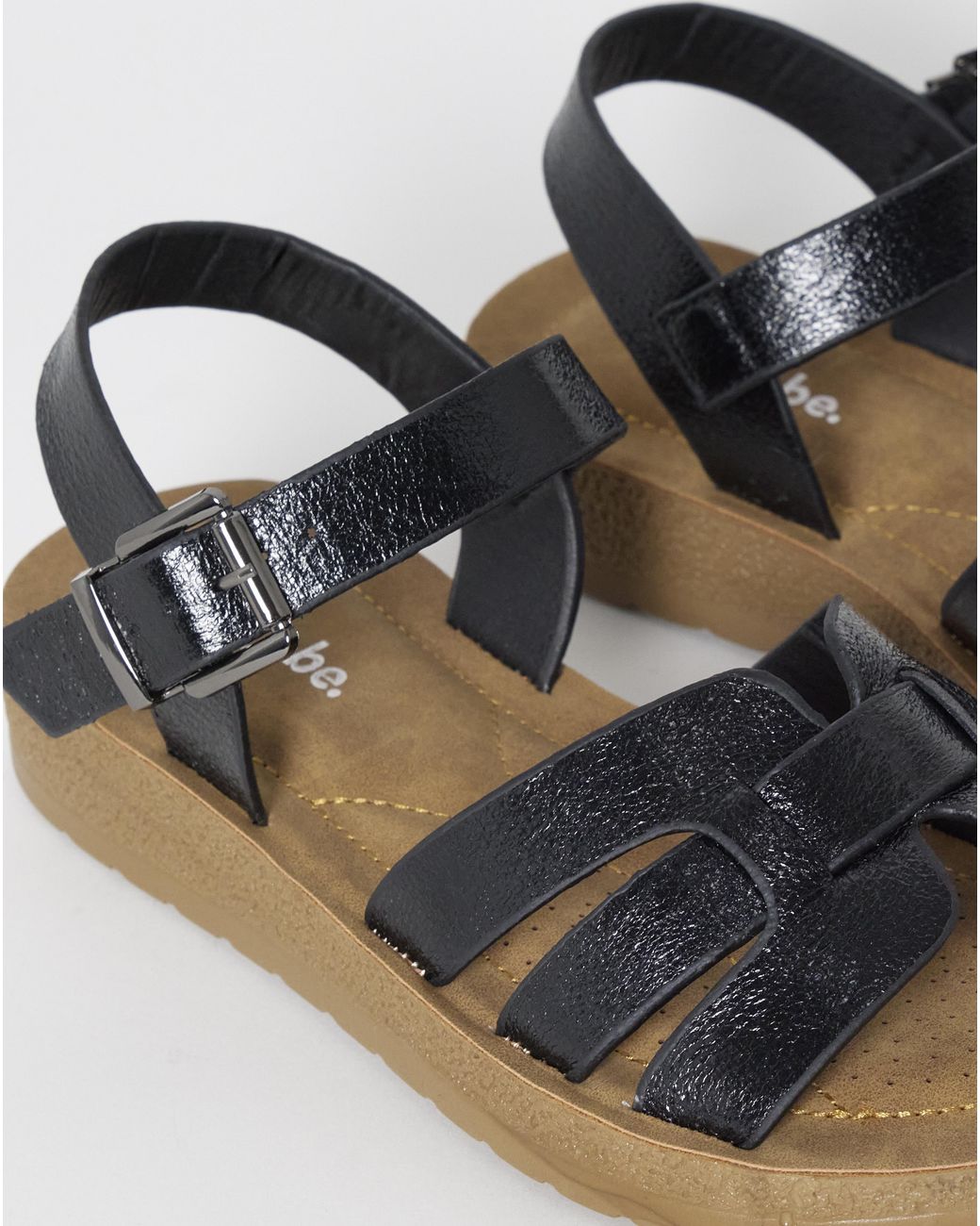 Simply Be Green Woven Comfort Sandal Extra Wide
