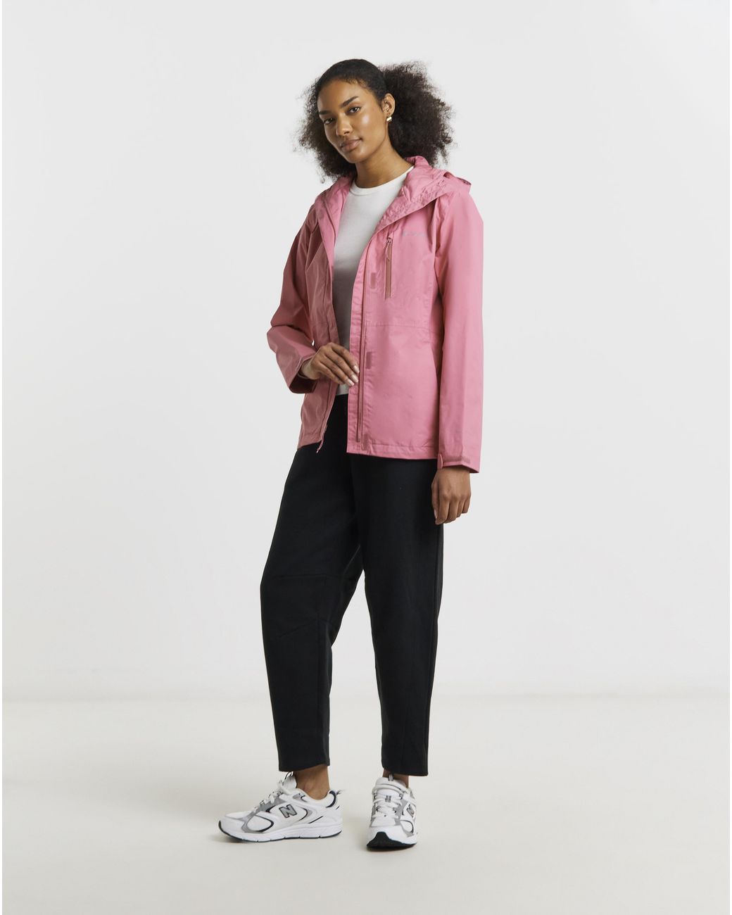 Columbia Pink Columbia Pouring Adventure Rain Jacket