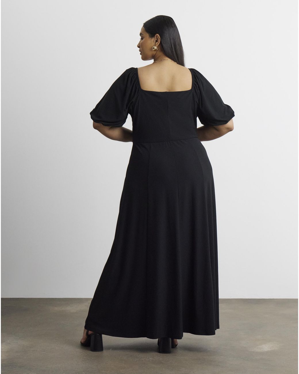 Joanna Hope Black Contrast Lace Dress