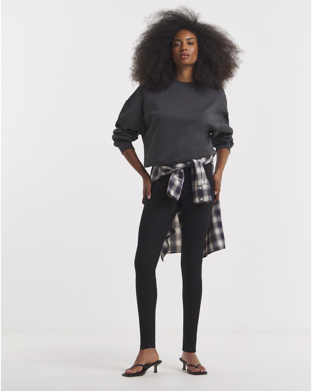 Simply Be White Skinny Pull On Jeggings