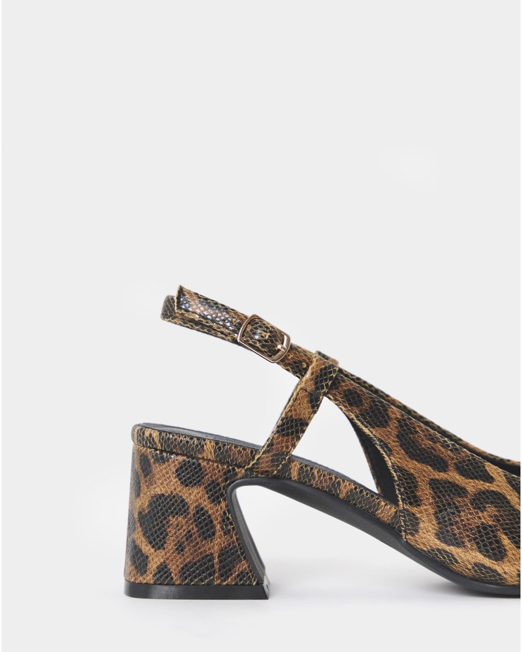 JD Williams Blue Block Heel Slingback Shoes Wide