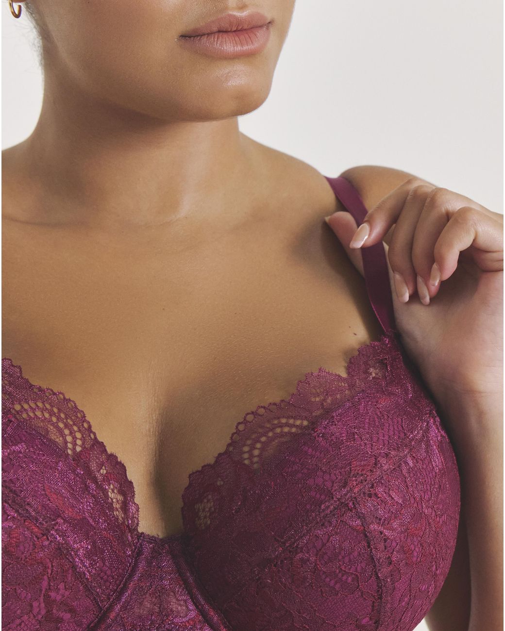 Pretty Secrets Purple 2 Pack Ella Plunge Wired Bras