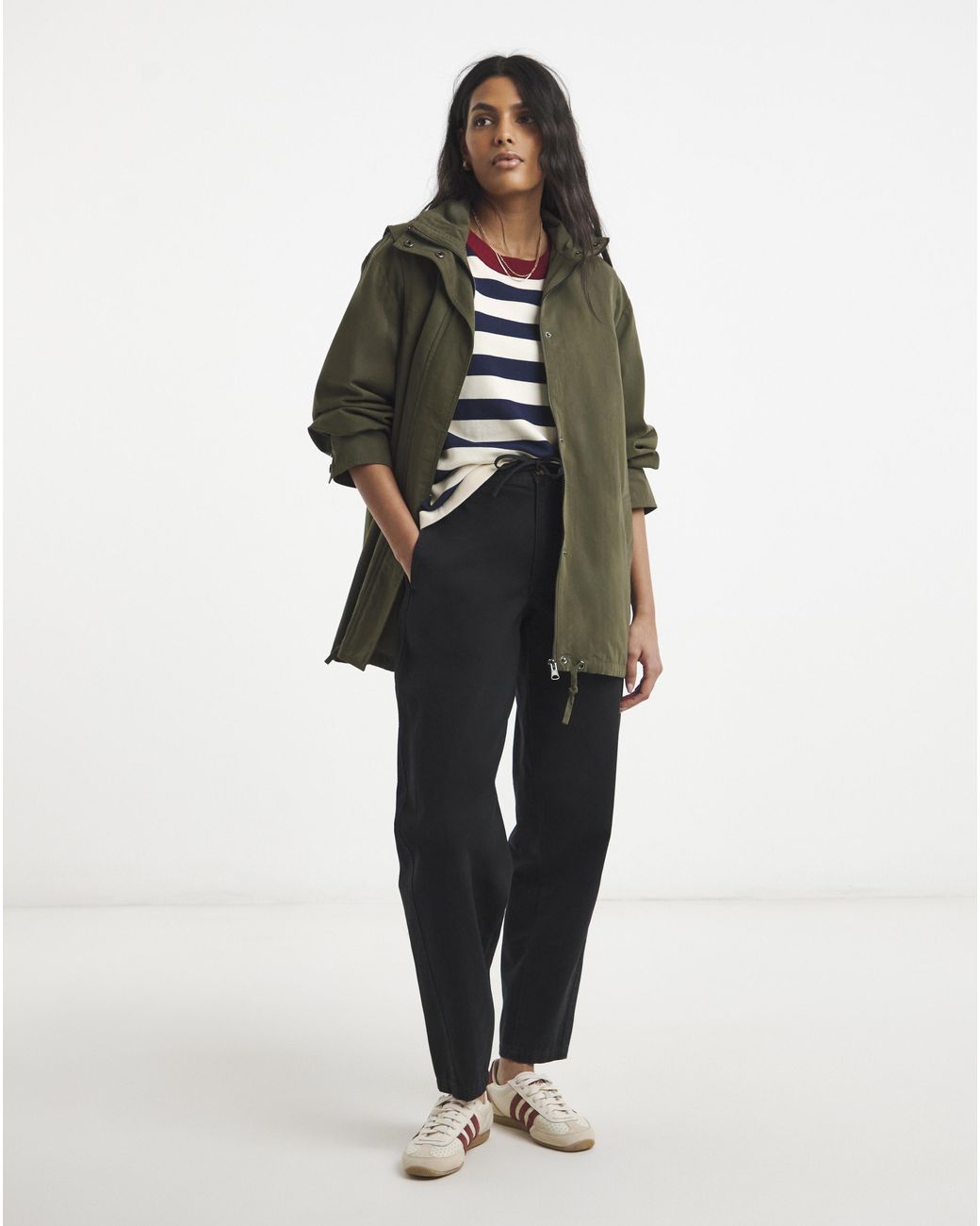 Simply Be Green Funnel Neck Jacket