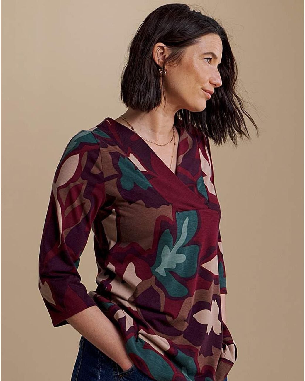 Julipa Multicolor Printed Jersey Tunic