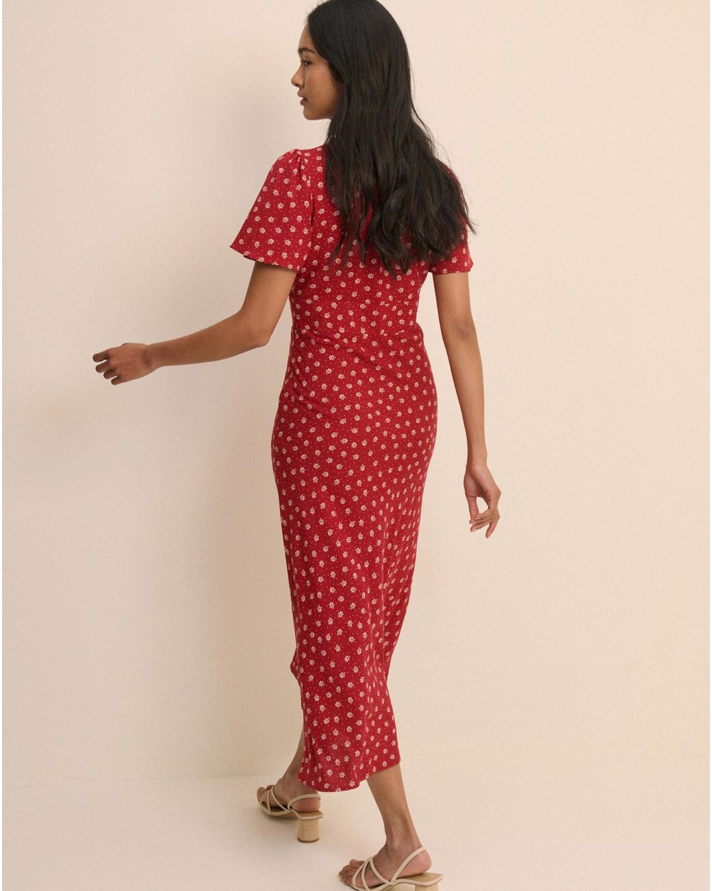 Nobody's Child Red Nobodys Child Faith Midi Dress