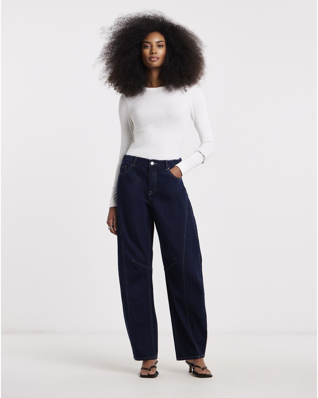 Simply Be Blue Authentic Tapered Leg Jeans