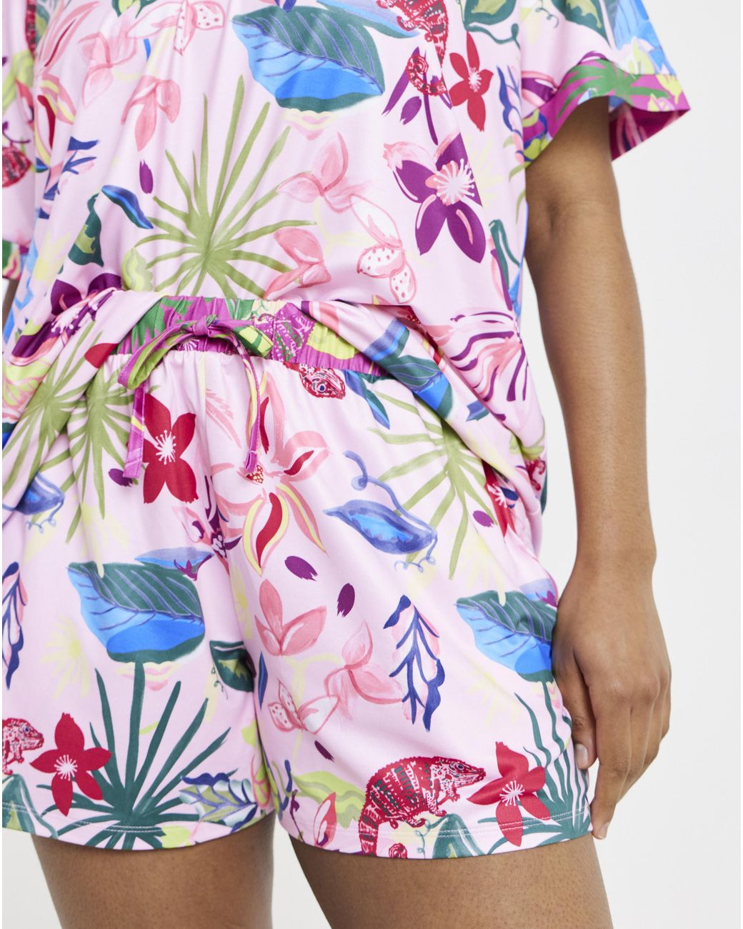 Figleaves White Chameleon Shortie Pyjama